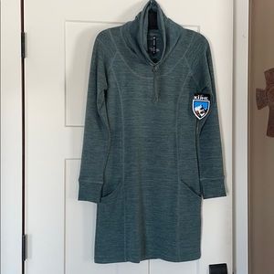 KUHL Lea Dress (NWOT) Pewter Green, Small (US 6-8)